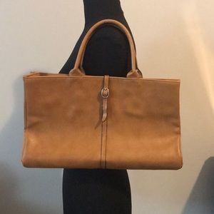 Vintage leather briefcase bag